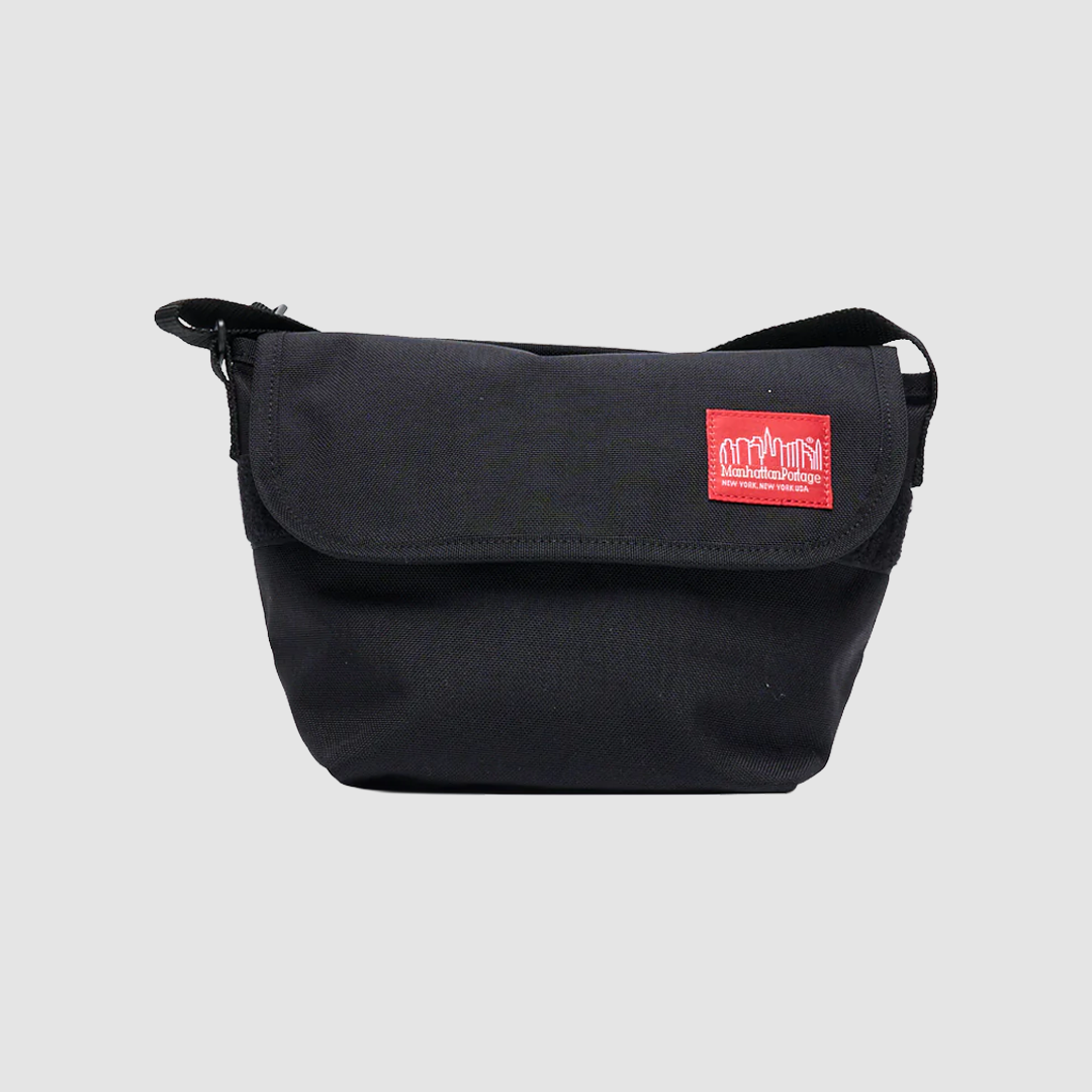 Nylon Messenger Bag Black XXS