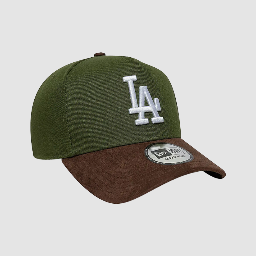 9FORTY E-Frame LA Dodgers Suede Visor Khaki