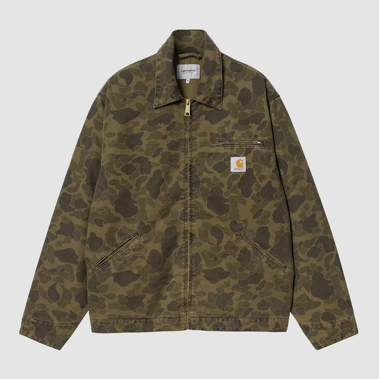 Duck Detroit Jacket Camo Green / Office Green Garment Dyed