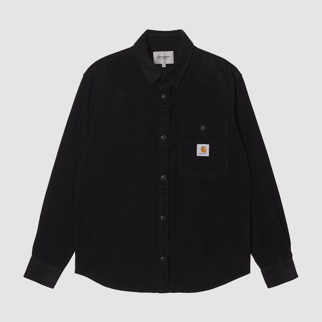 L/S Flint Shirt Black Rinsed