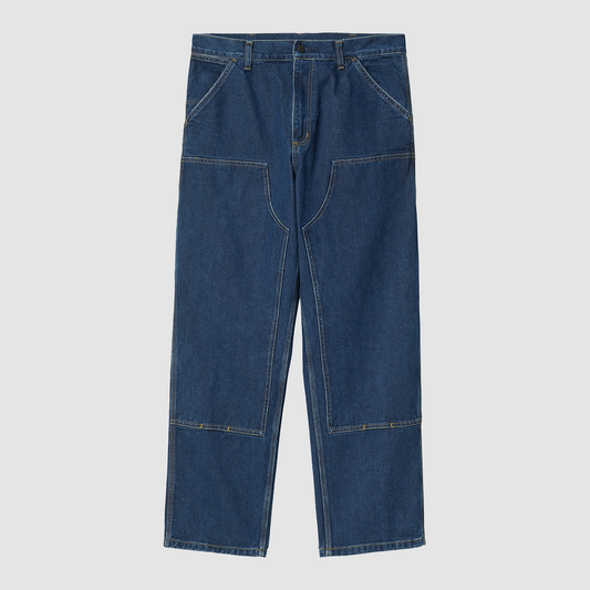 Double Knee Pant Blue Stone Washed