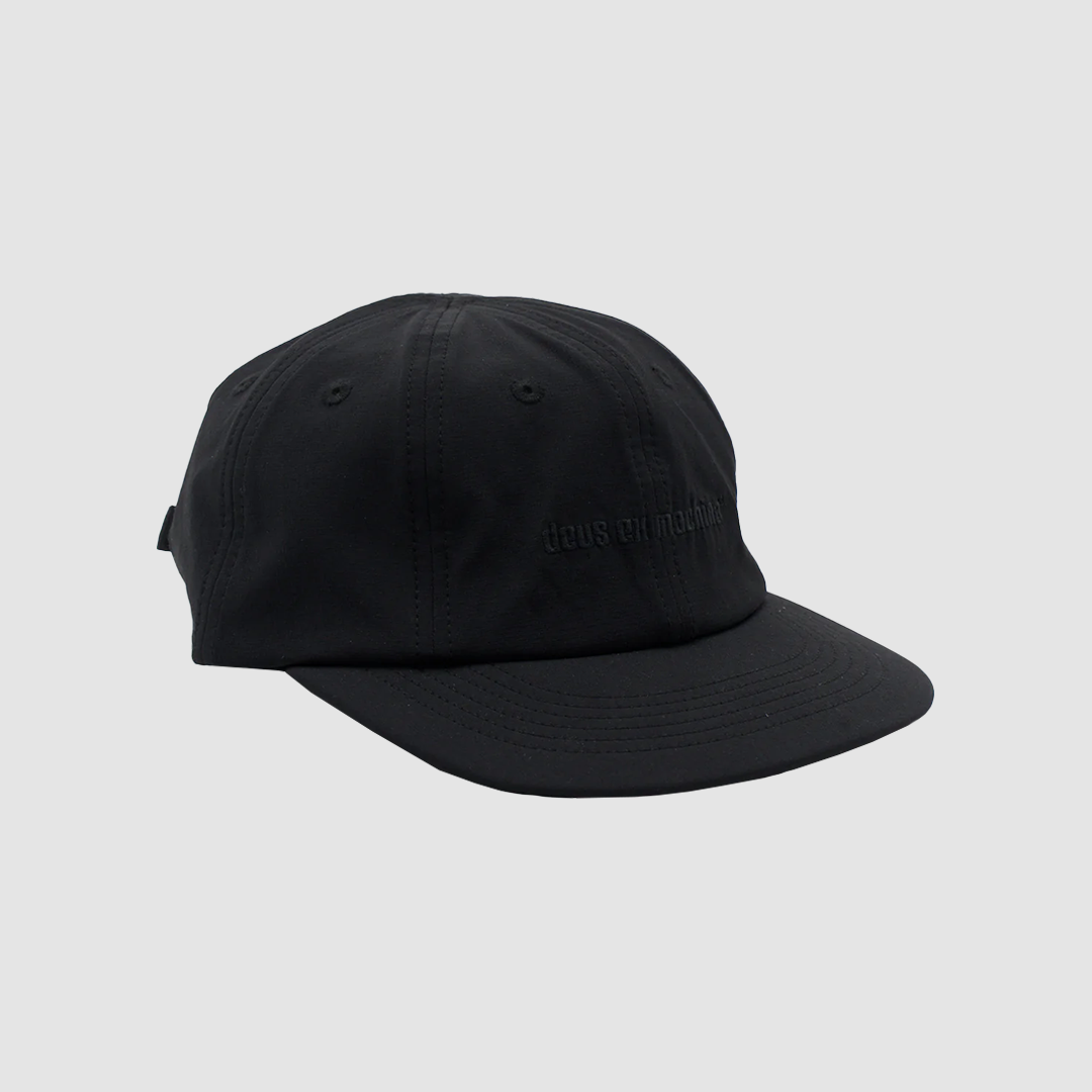 Late Night 8 Panel Cap Black