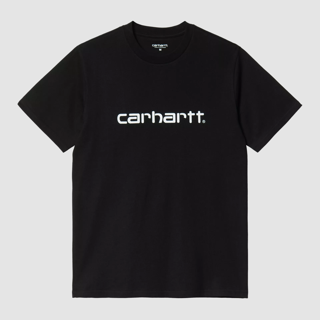 S/S Script T-Shirt Black / White