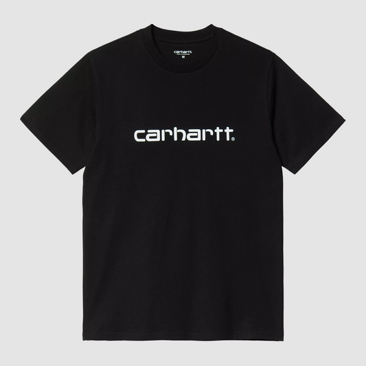 S/S Script T-Shirt Black / White