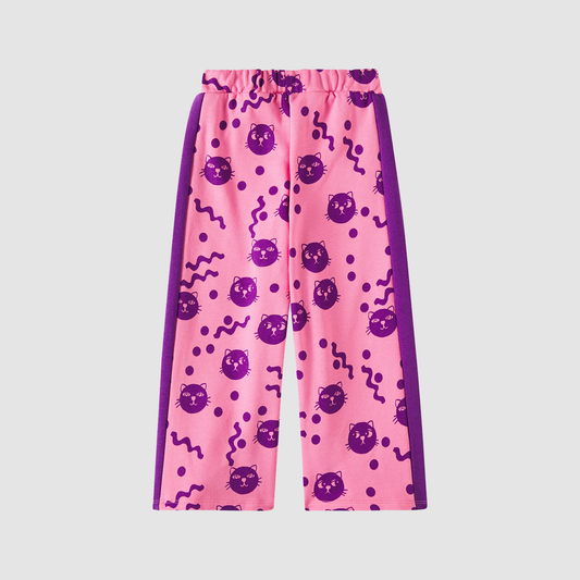 Squiggly Cats Aop Sweatpants Pink