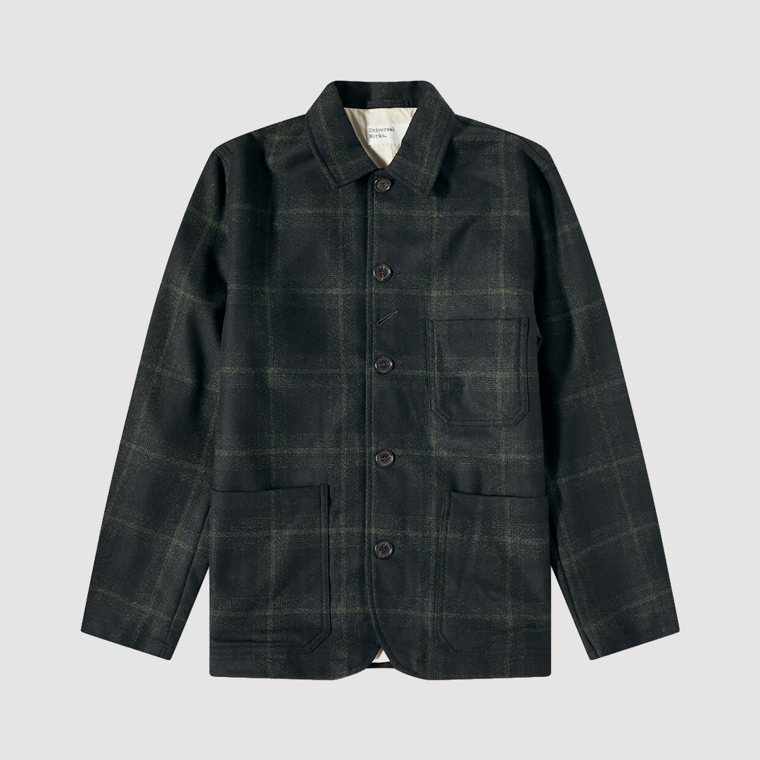 Bakers Chore Jacket Olive 100% Merino Wool