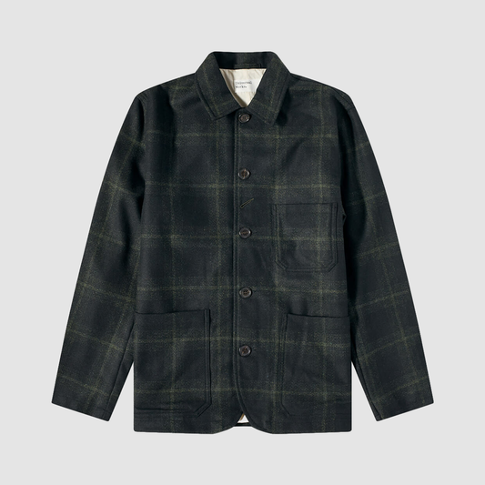 Bakers Chore Jacket Olive 100% Merino Wool