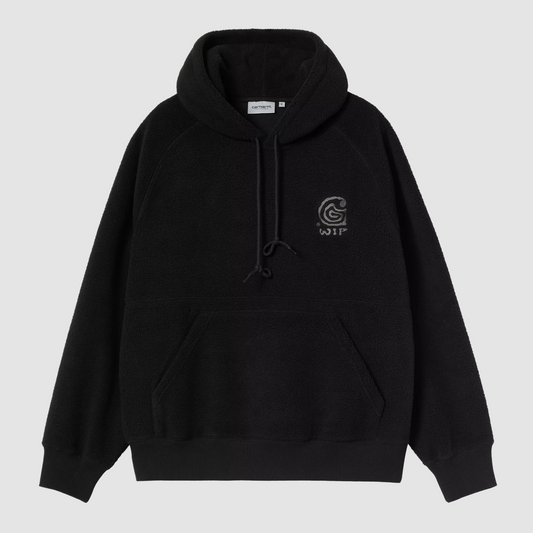 Hooded Helix Sweat Black / Porphyry