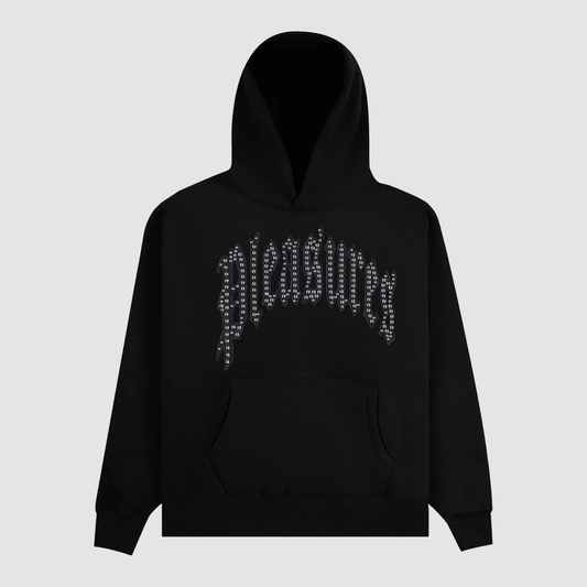 Twitch Studded Hoodie Black