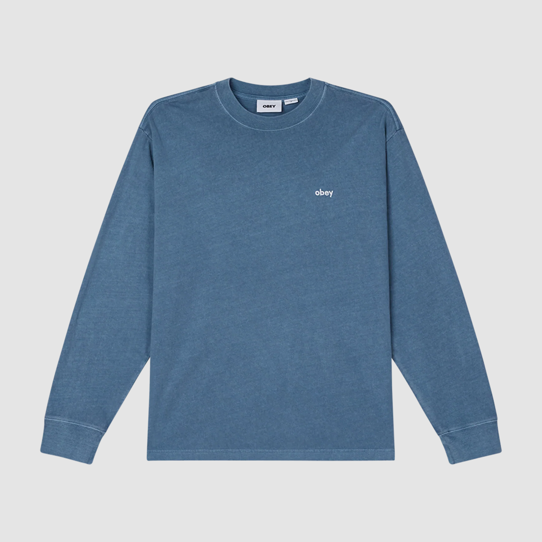 Lowercase Pigment LS T-Shirt Cornet Blue