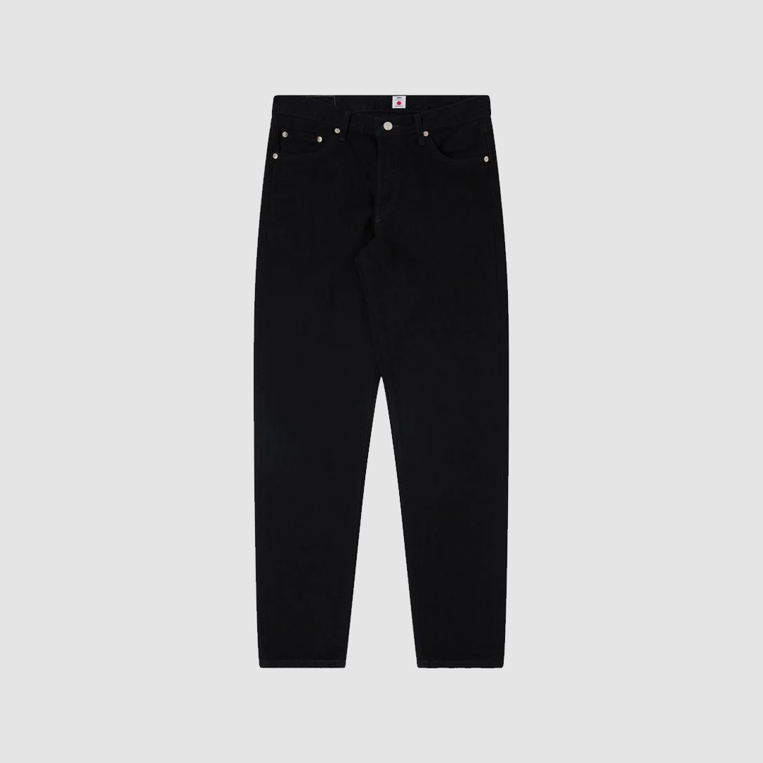 Regular Tapered Jeans Black Unwashed