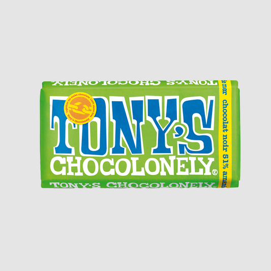 Tony's Chocolat Noir Belge / Amandes et Sel de Mer 180g