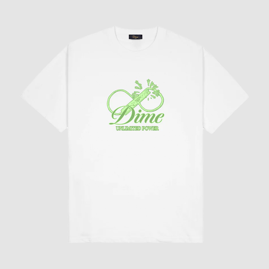 Cursive POwer T-Shirt White