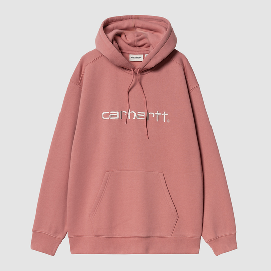 W' Hooded Carhartt Sweat Dusty Rose / Moonbeam