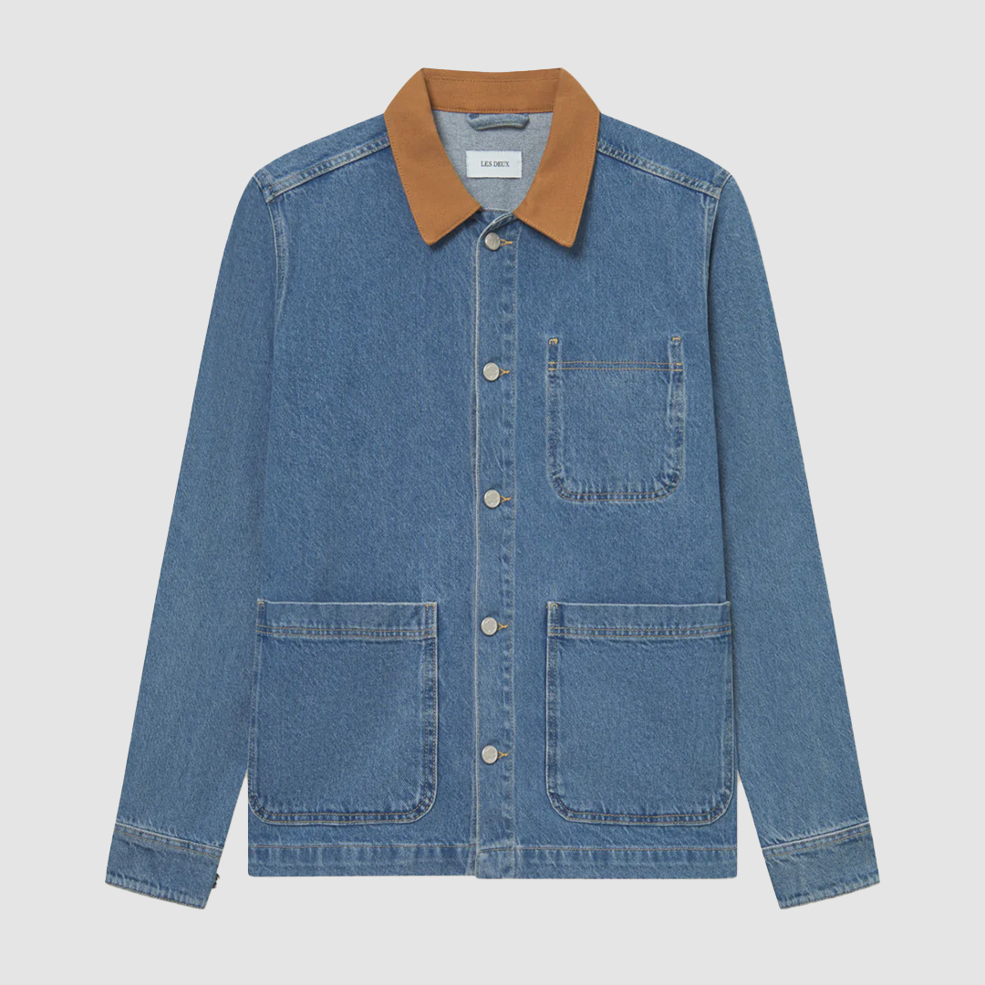 Layton Washed Denim Overshirt 2.0 Light Denim Blue