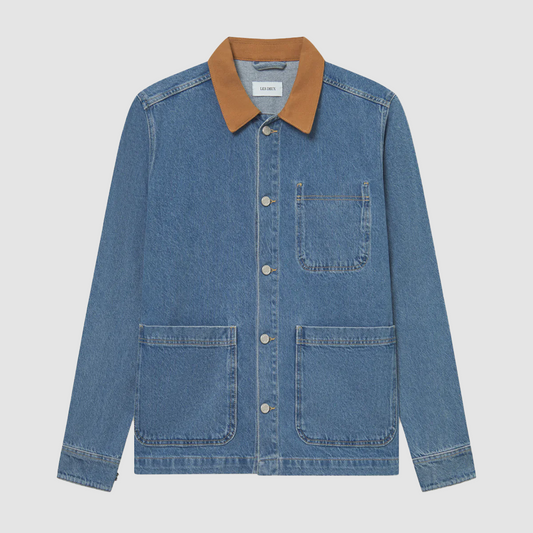 Layton Washed Denim Overshirt 2.0 Light Denim Blue