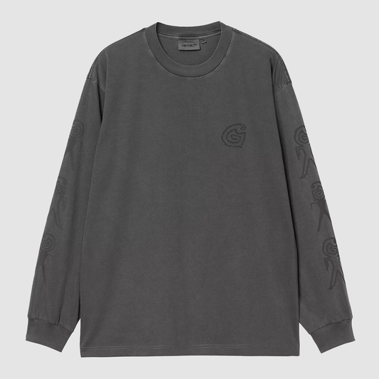L/S Terrestrial T-Shirt Black / Graphite Pigment Garment Dyed