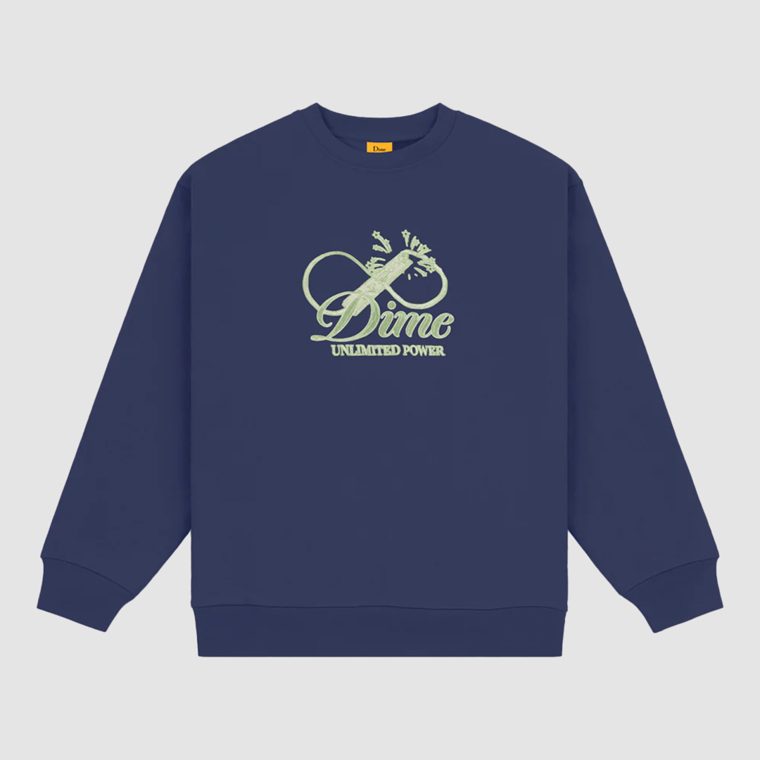 Cursive Power Crew Night Blue