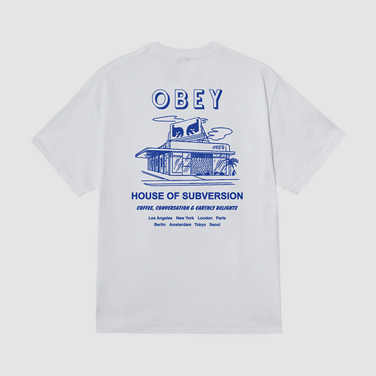 Obey House Of Subversion T-Shirt White