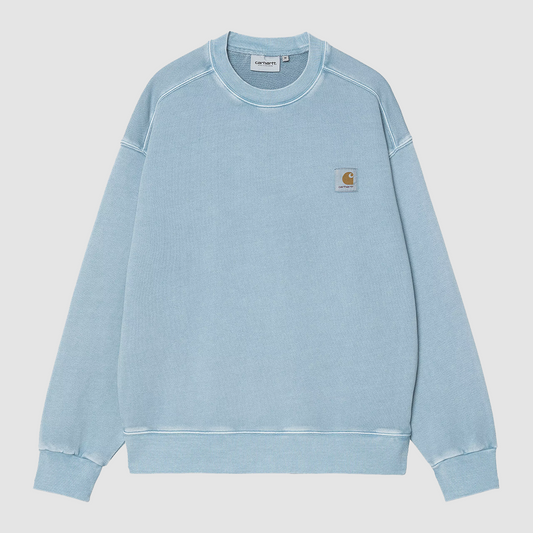 Nelson Sweat Clay Blue Garment Dyed