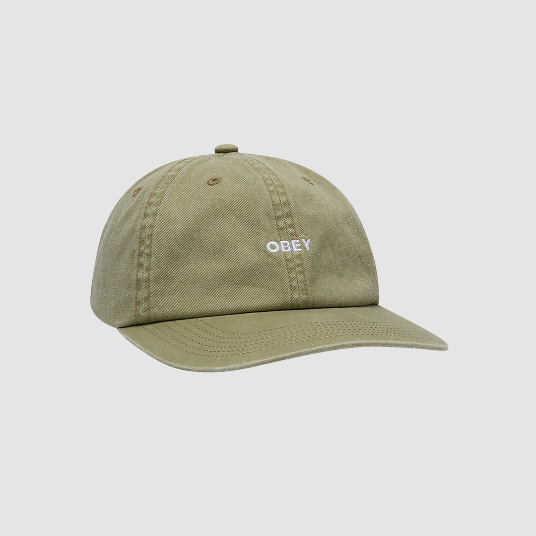 Pigment Bold 6 Panel Strapback Khaki