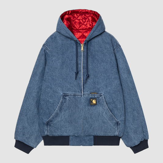 50 Years Anniversary OG Active Jacket Denim Blue/ USA Red Stone Bleached