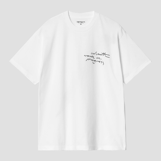 S/S WIP Pencil T-Shirt White / Black