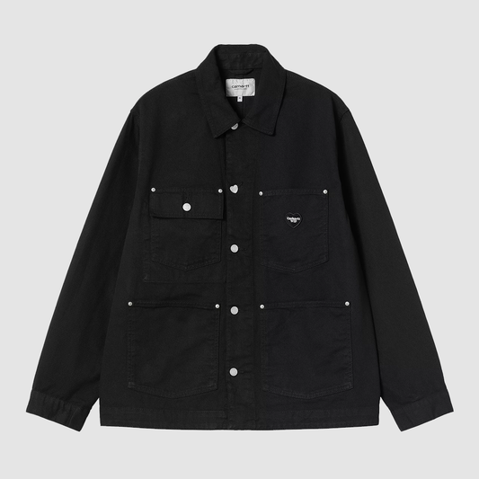 Drewe Chore Coat Black Rinsed