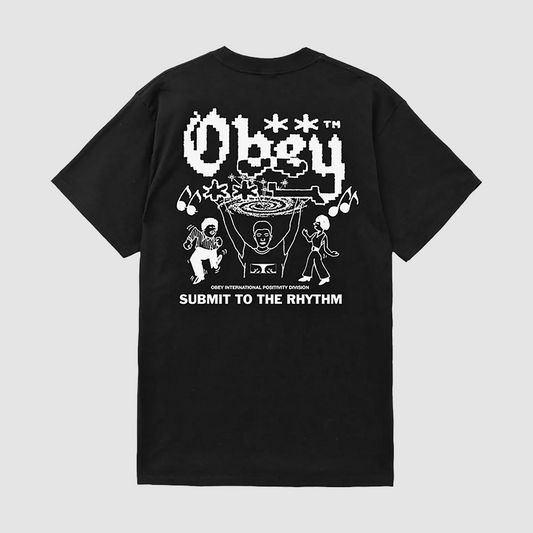 Obey The Rhythm T-Shirt Black