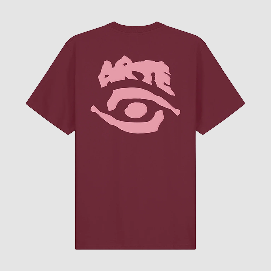 Eye Print T-Shirt Bordeaux
