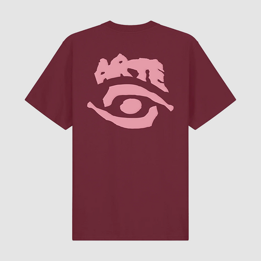 Eye Print T-Shirt Bordeaux