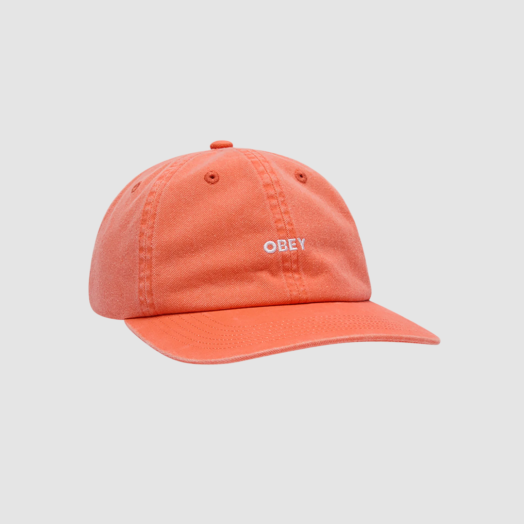 Pigment Bold 6 Panel Strapback Orange