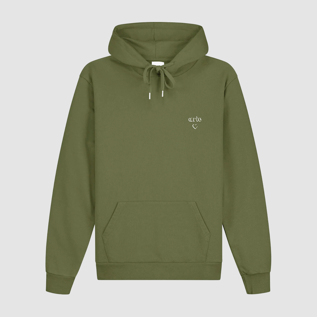 Arte Heart Hoodie Green
