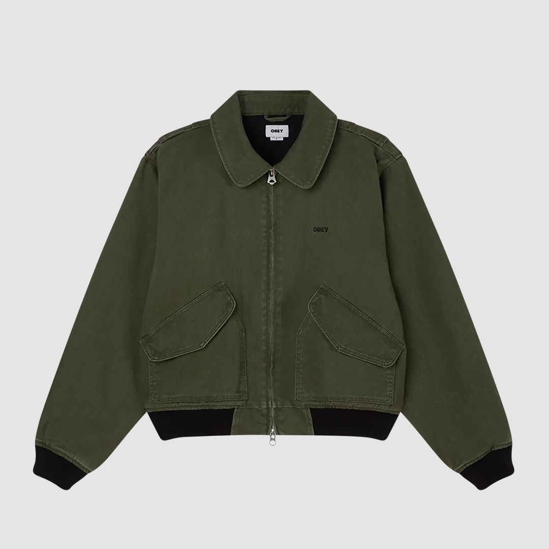 Obey Denim CWU Kombu Green Faded Wash