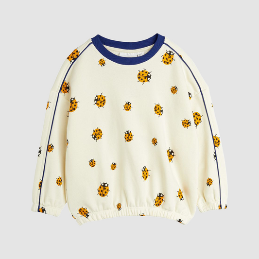 Ladybugs Aop Sweatdress Offwhite