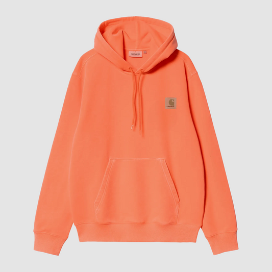 Hooded Industry Sweat Lumo Orange / Black Garment Dyed