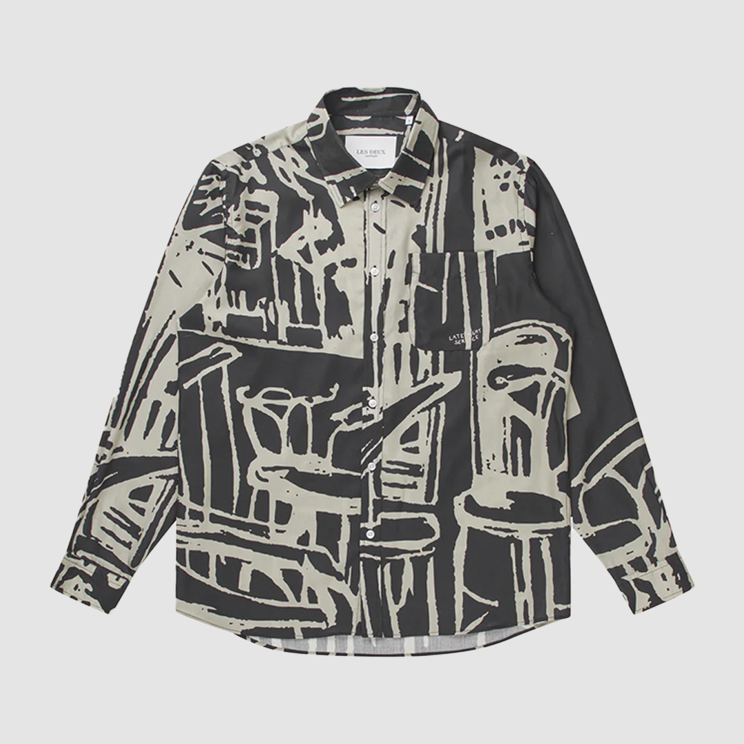 Berkeley Shirt Black / Light Desert Sand