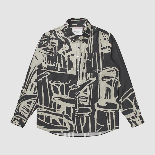 Berkeley Shirt Black / Light Desert Sand