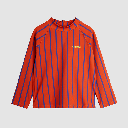 Vertical Stripe LS UV Top Red