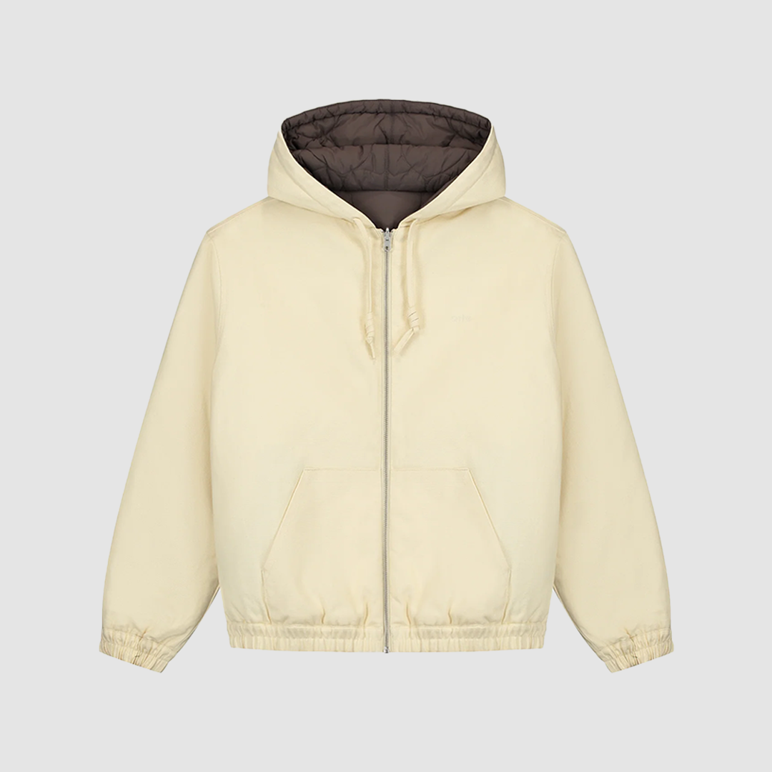 Reversible Hooded Jacket Cream