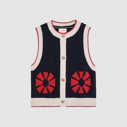 Flower Knitted Vest