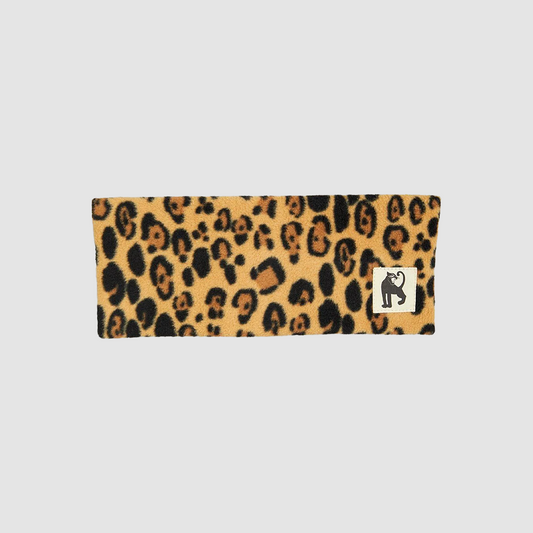 Basic Leopard Fleece Tube Beige