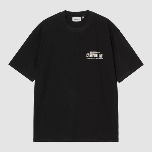 S/S Arcan T-Shirt Black Heavy Stone Washed