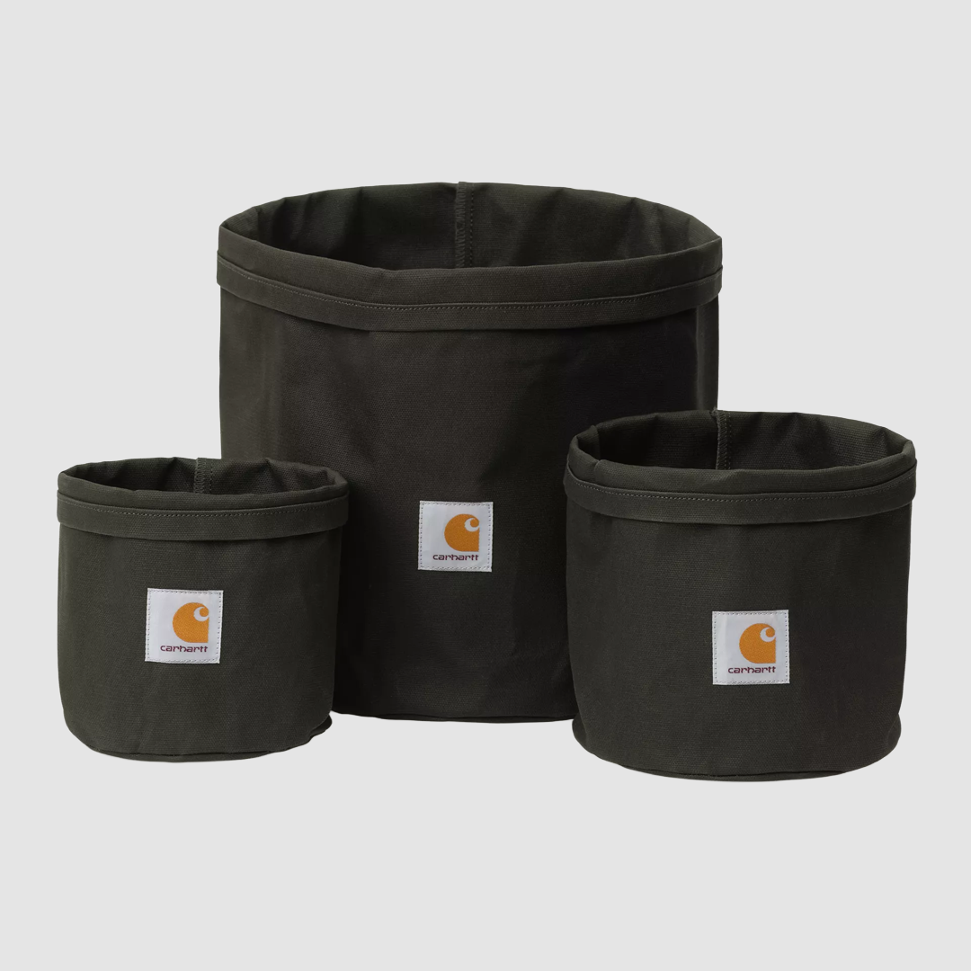 Canvas Planter Set Olive