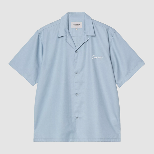S/S Delray Shirt Frosted Blue / White