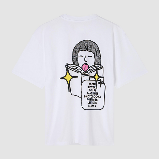 Love In The Books T-Shirt White