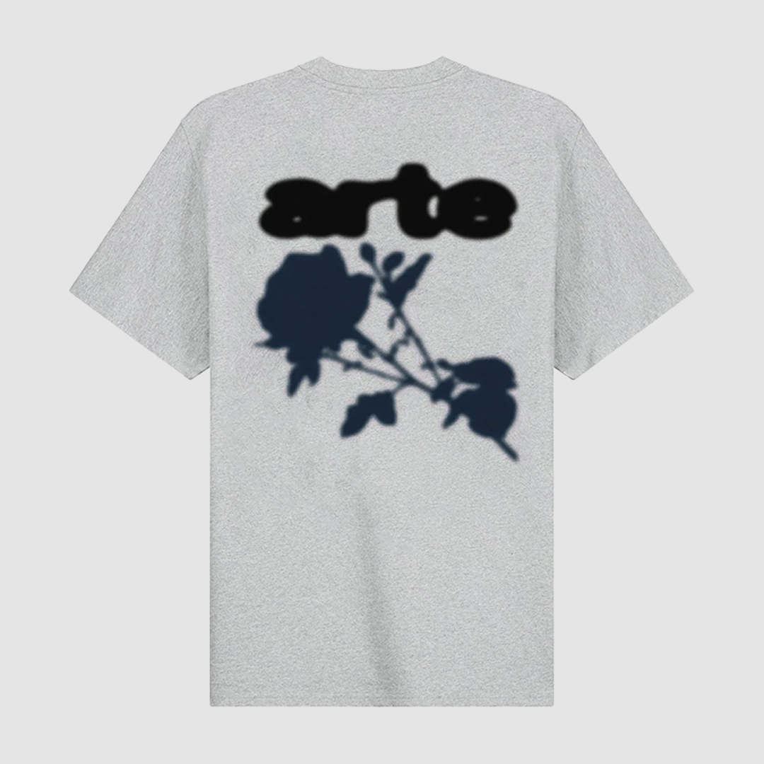 Blur Flower T-Shirt Grey