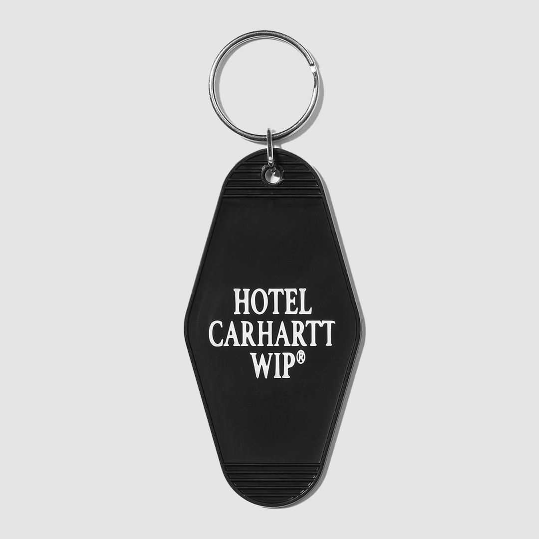 Hotel Keys Keuchain Black / White