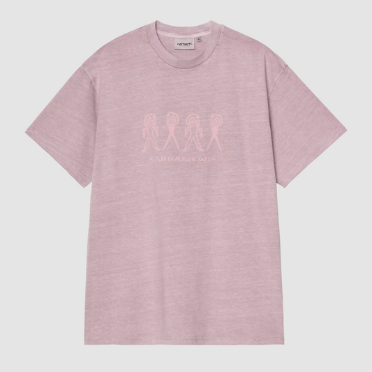 S/S Terrestrial T-Shirt Pink Fog / Hortensia Pigment Garment Dyed