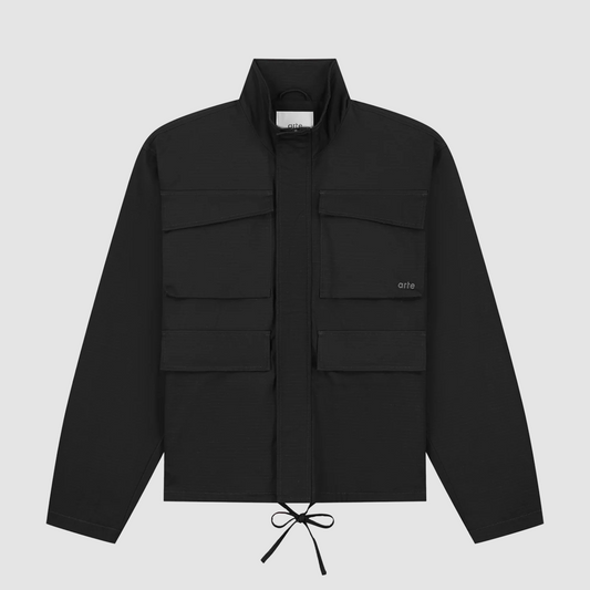 Waxed Ripstop Jacket Black